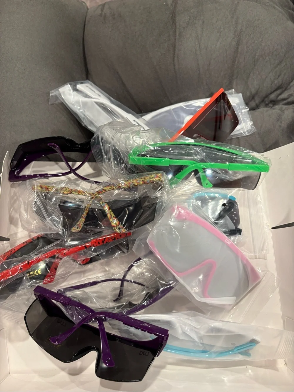 LUG Sports Kids Sunglasses - Purple, Green, Pink, Red, Black